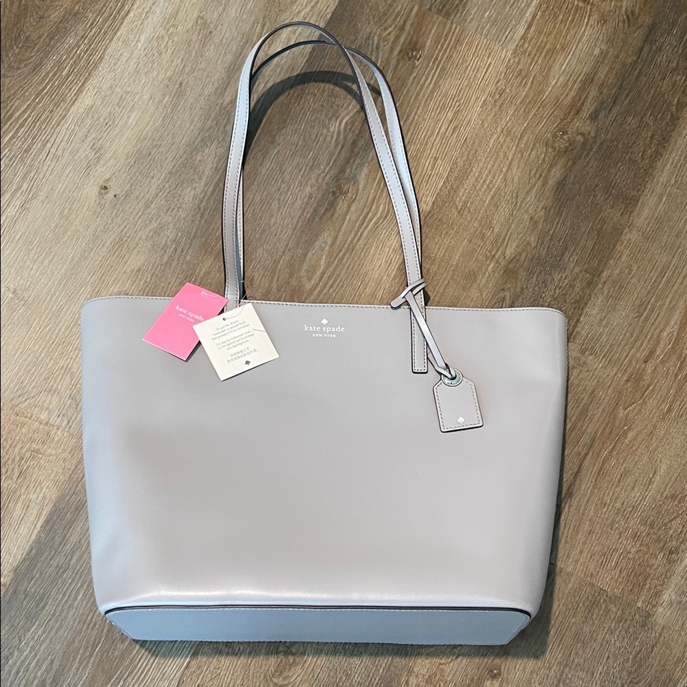 NWT Kate Spade Gray Tote Bag